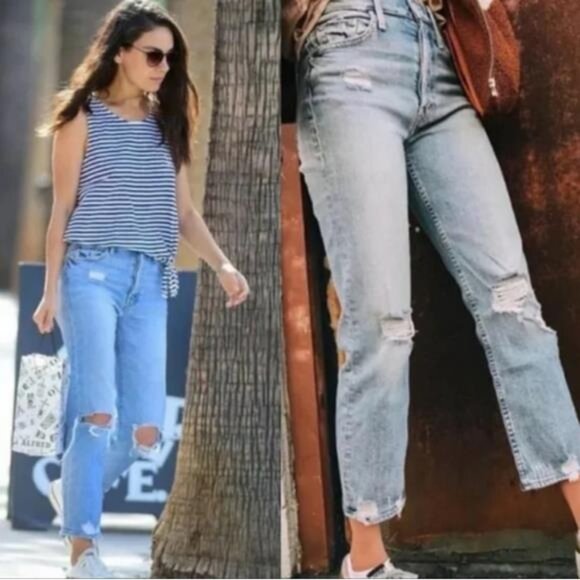 MOTHER Superior The Tomcat the Confession Jeans Ankle Crop Mila Kunis celebrity - Picture 4 of 8